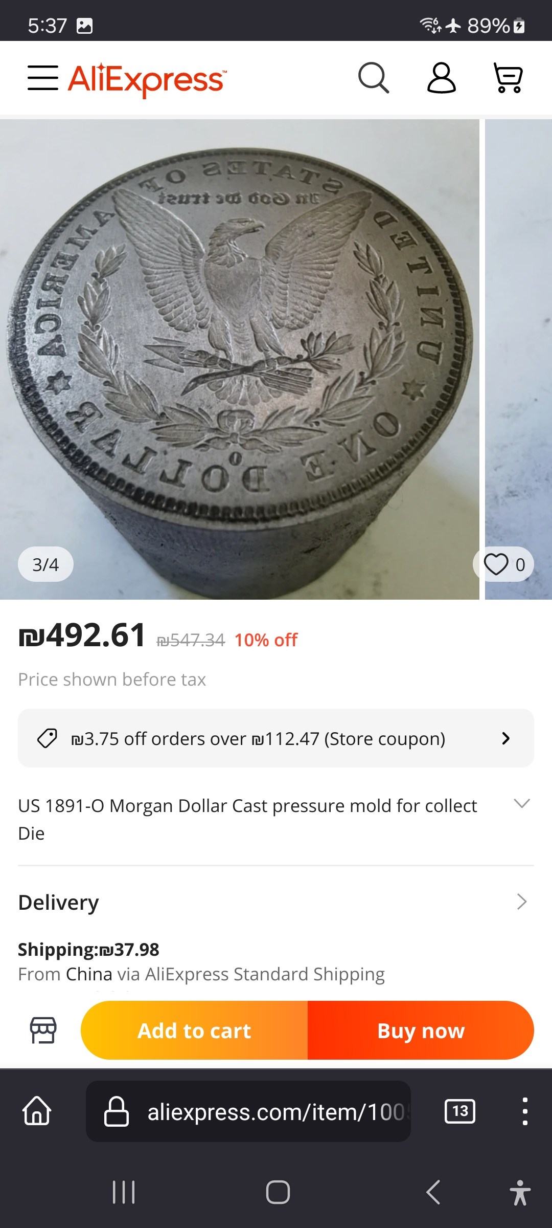 1891-O-Morgan-Dollar-Dies-For-Sale-For-At-Home-Counterfeiting---Totally-Illegal